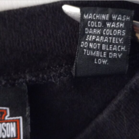 Harley-Davidson Men’s Henley Shirt Sz M Black 100 Years Anniv Corpus Christi TX - Picture 8 of 10